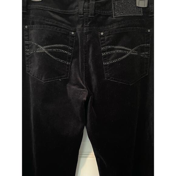 White House Black Market size 6R Black Velvet Pants - Picture 7 of 8